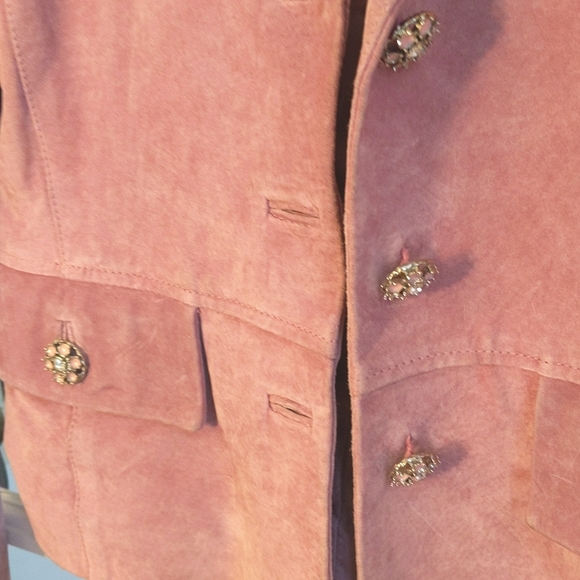 XOXO Mauve Suede Jacket, M, Excellent Used Condition - Picture 3 of 3